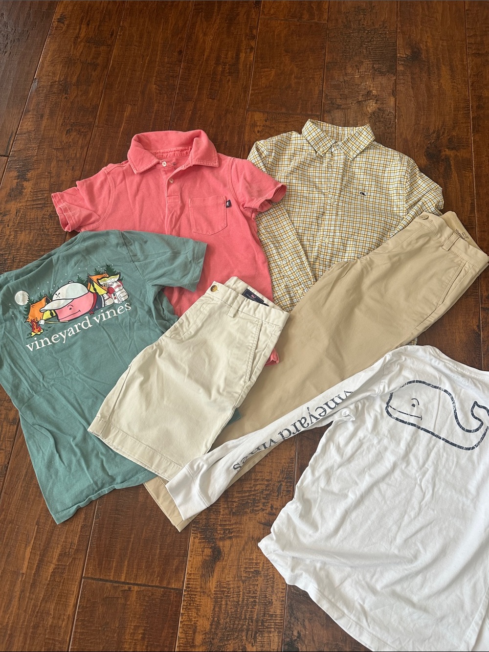 Lot of 6 Vineyard Vines Pants, Shorts, Polo, & Tees